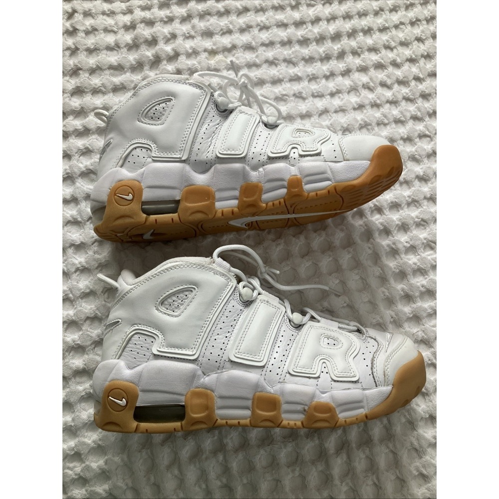 New Nike Air More Uptempo White Gum 2016 Size 7 Rare Retro Authentic Basketball - Picture 2 of 10